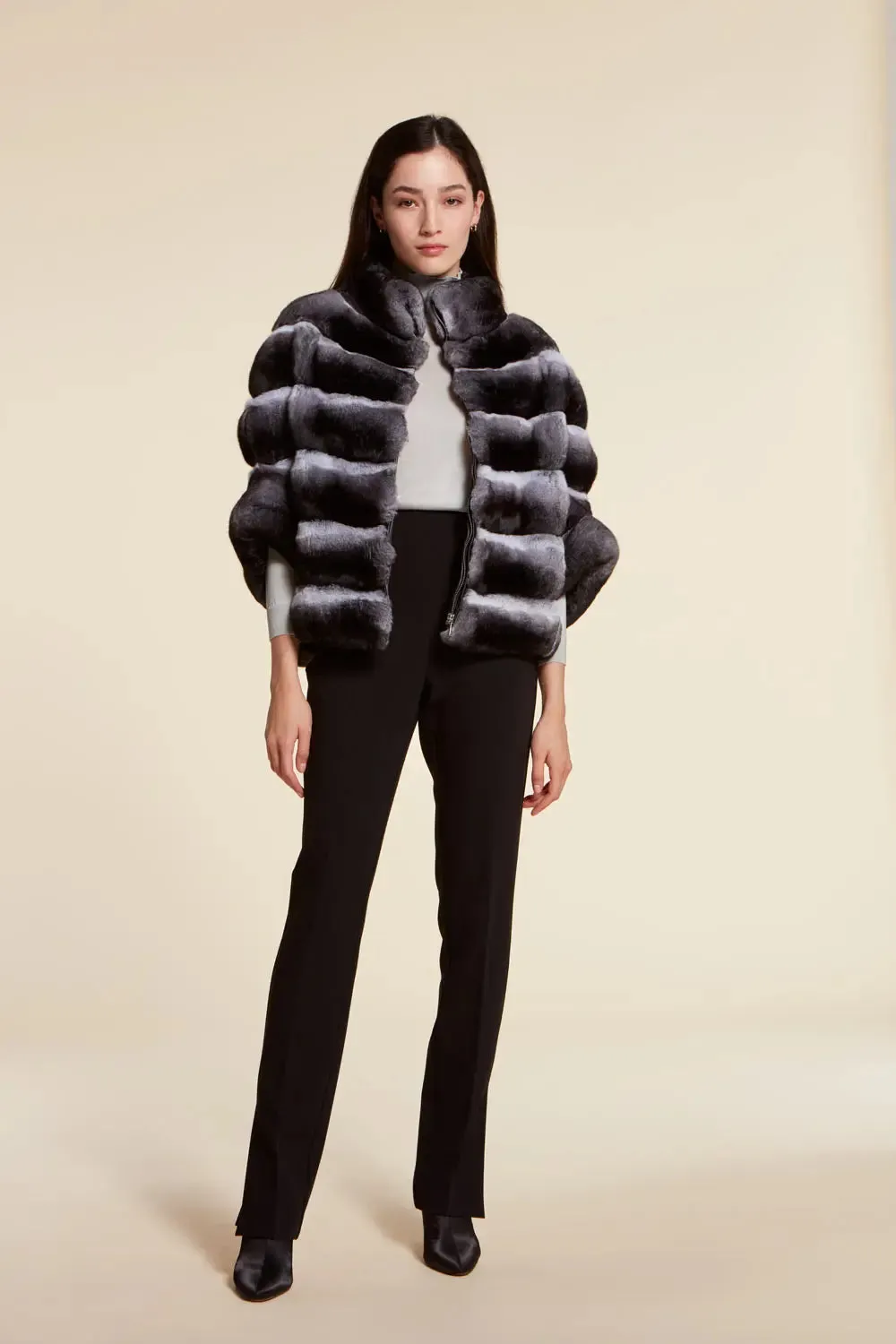 Chinchilla fur jacket