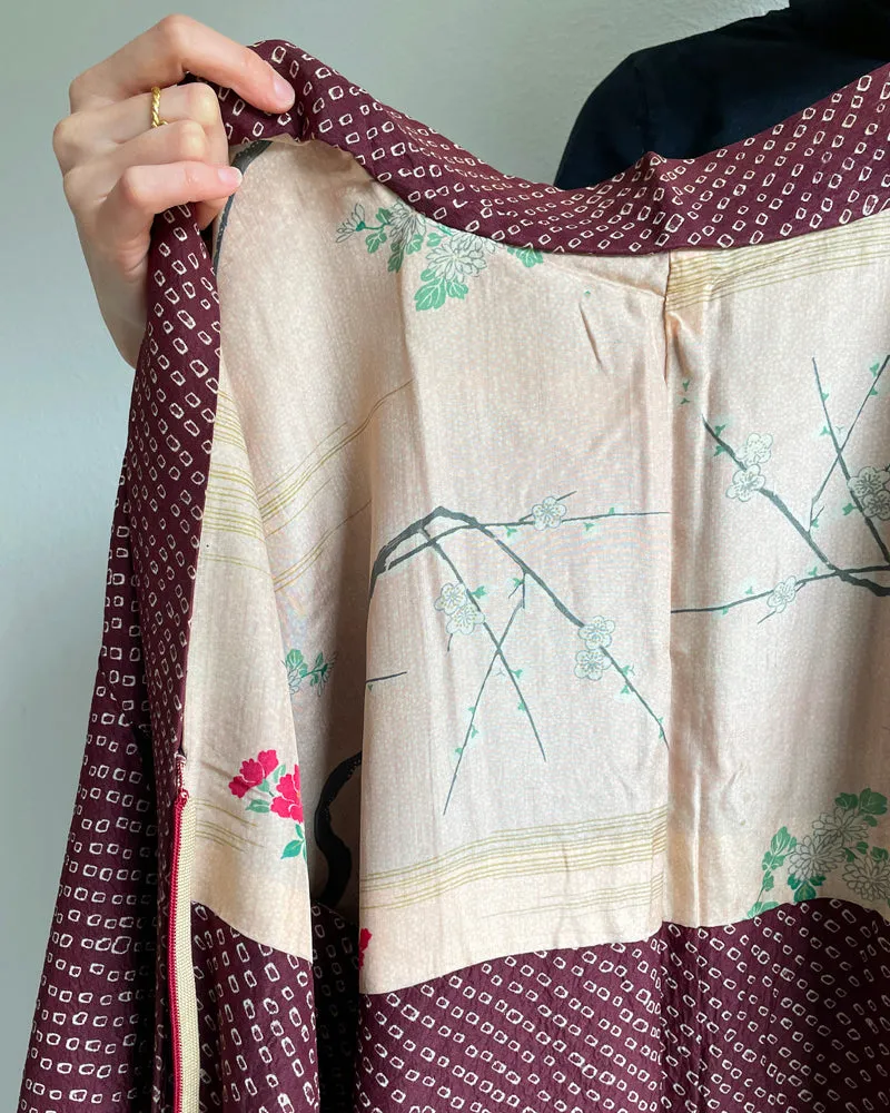 Chrysanthemum Shibori Haori Kimono Jacket