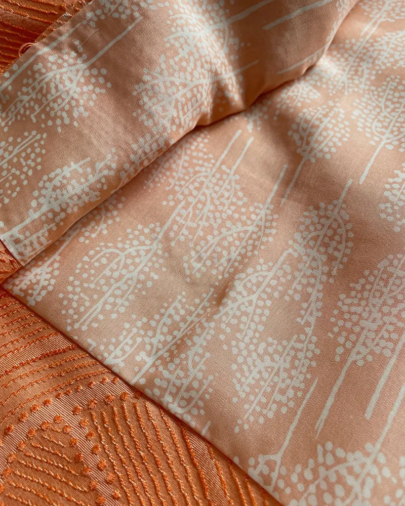 Coral Waves Inwoven Haori Kimono Jacket