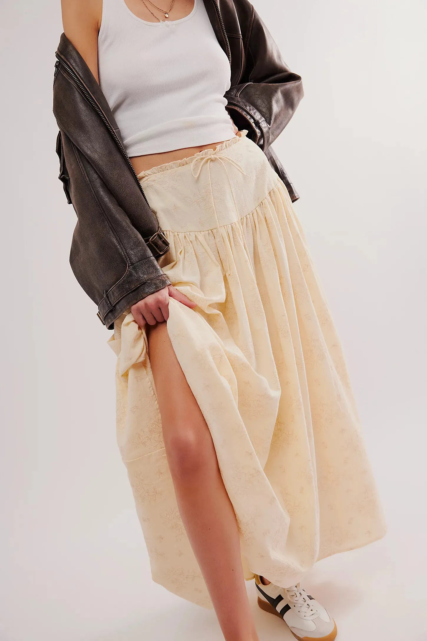 Cream Gigi Maxi Skirt