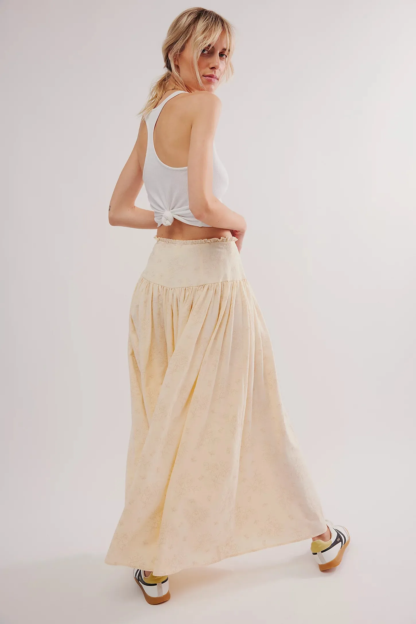 Cream Gigi Maxi Skirt