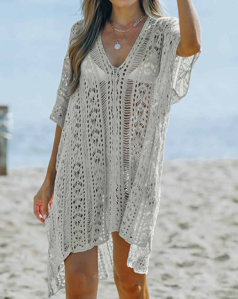 Crochet Tassel Tie Cover Up