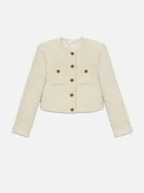 CROPPED BUTTON JACKET 081224