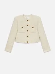 CROPPED BUTTON JACKET 081224