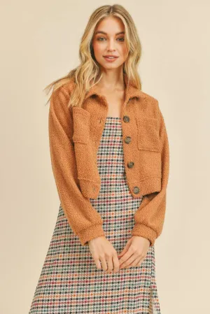 Cropped Teddy jacket