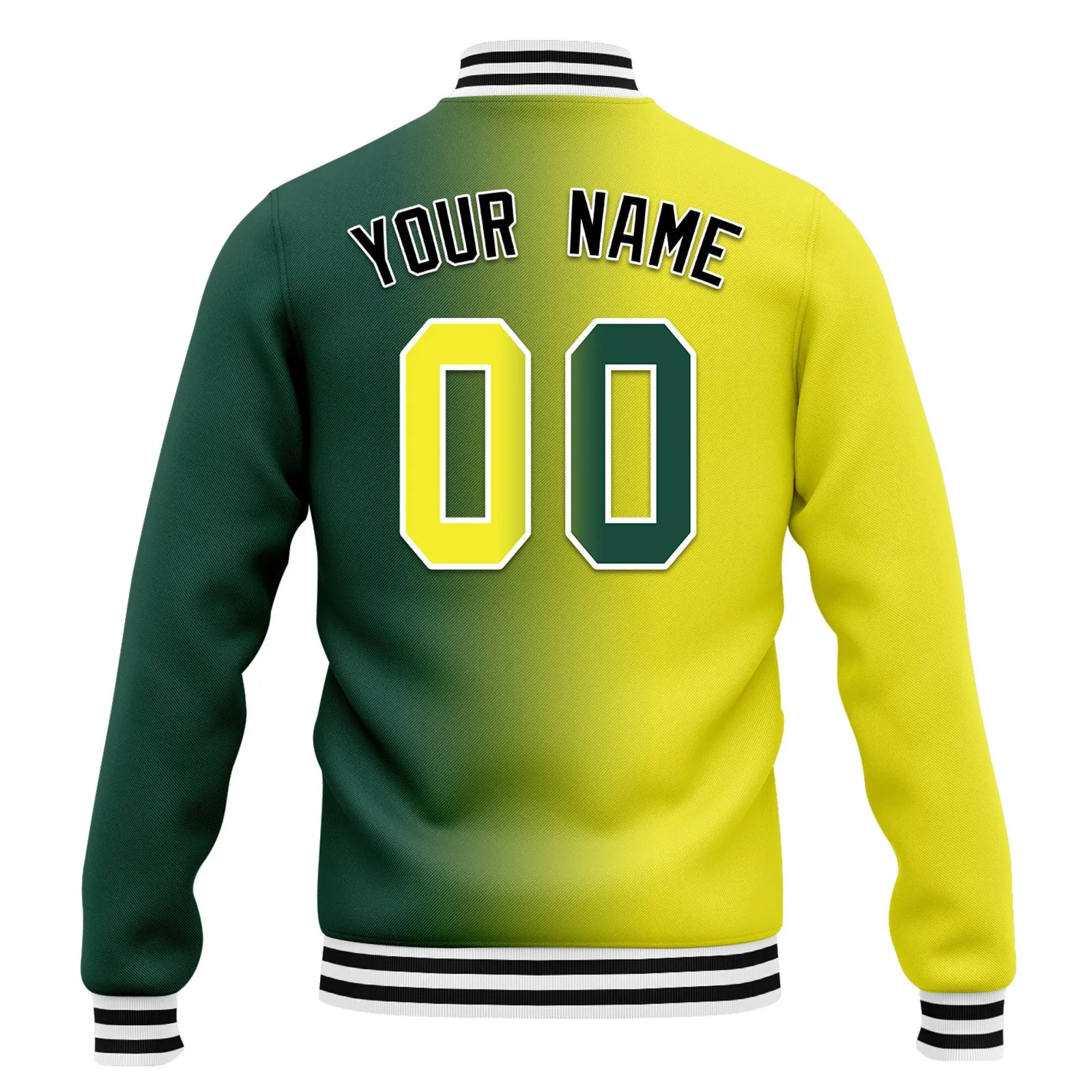 Custom Gradient Fashion Jacket Bomber Full-Snap Varsity Letterman Personalized Jacket FZ005-D028015-13