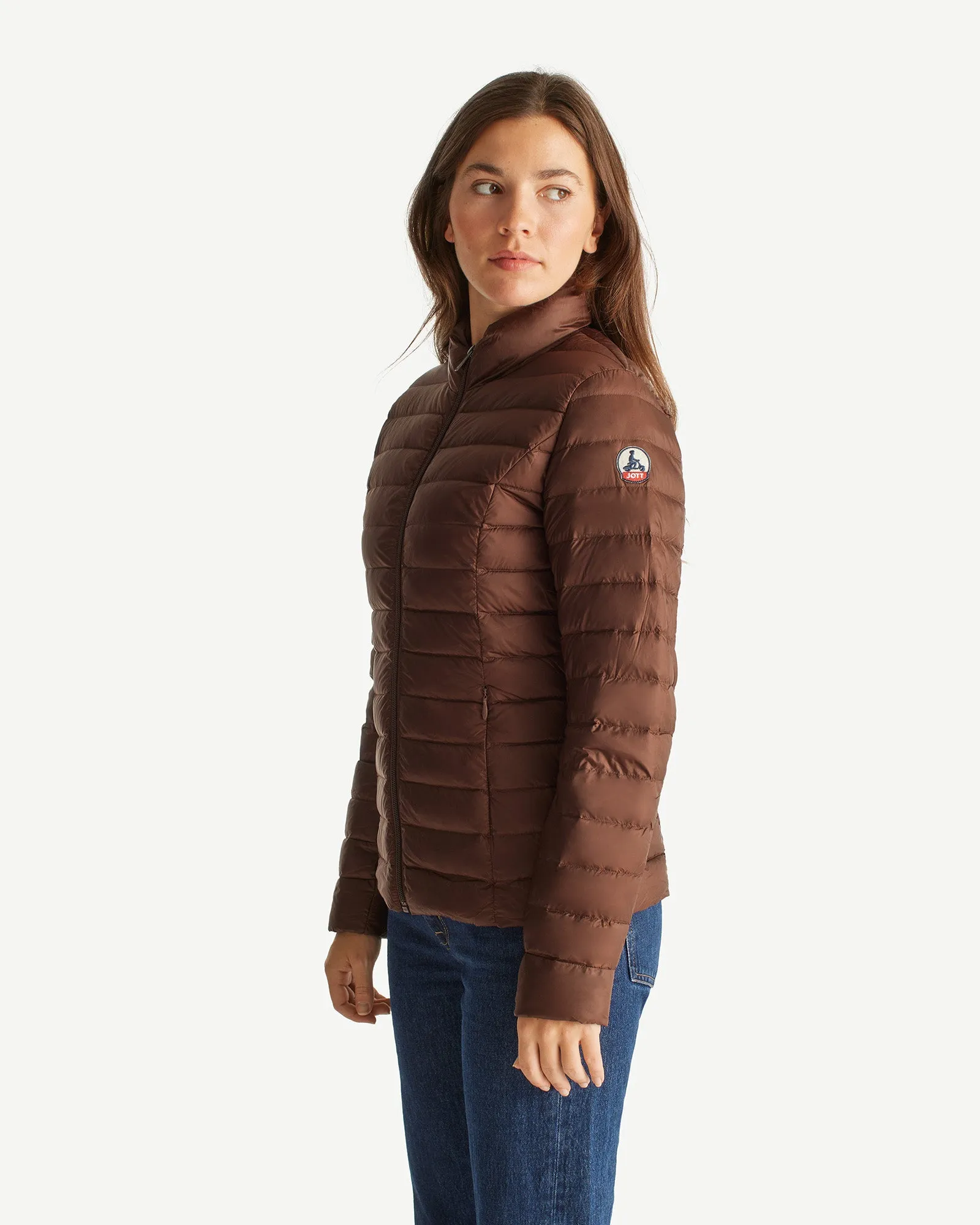 Dark chocolate Cha lightweight puffer jacket