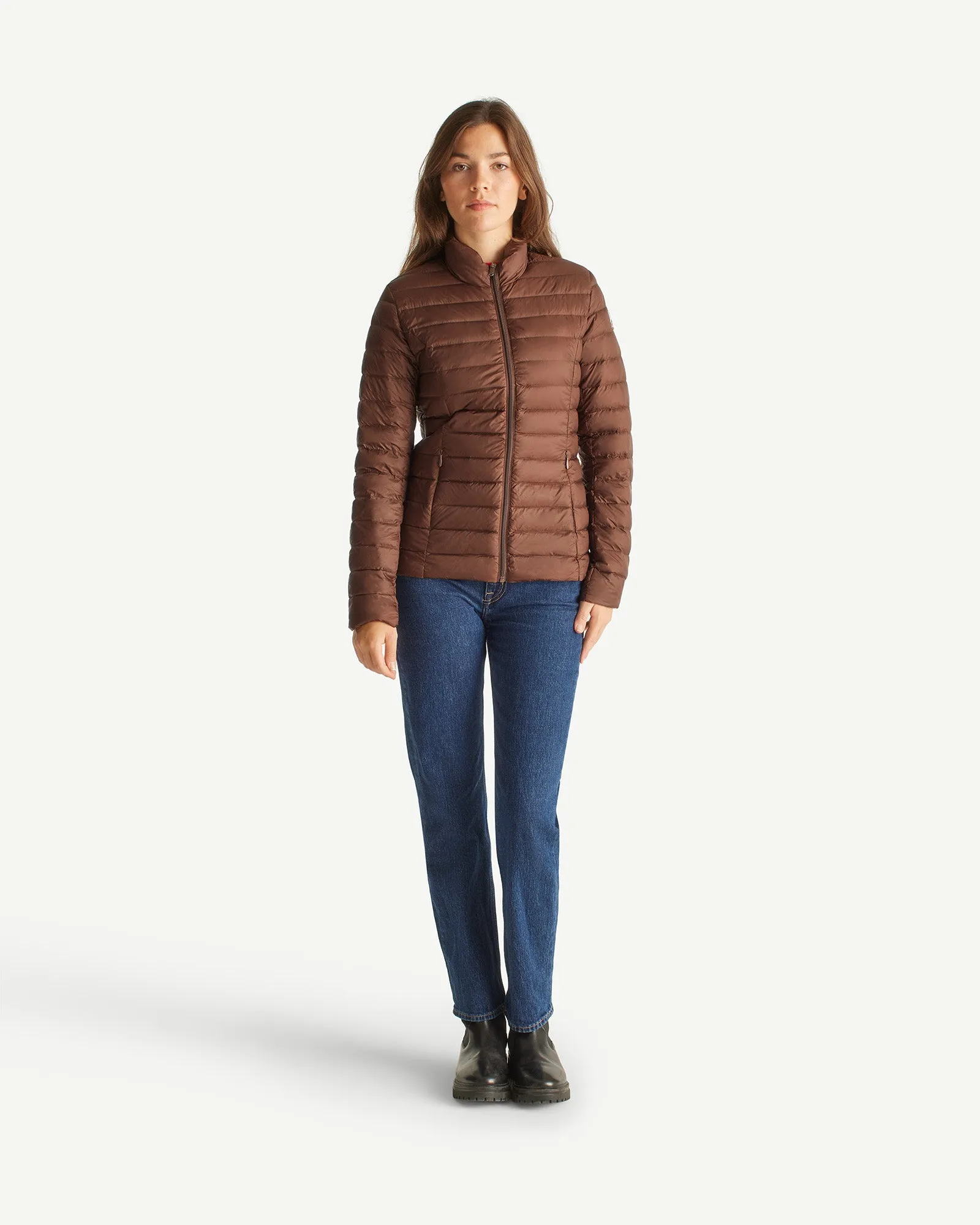 Dark chocolate Cha lightweight puffer jacket