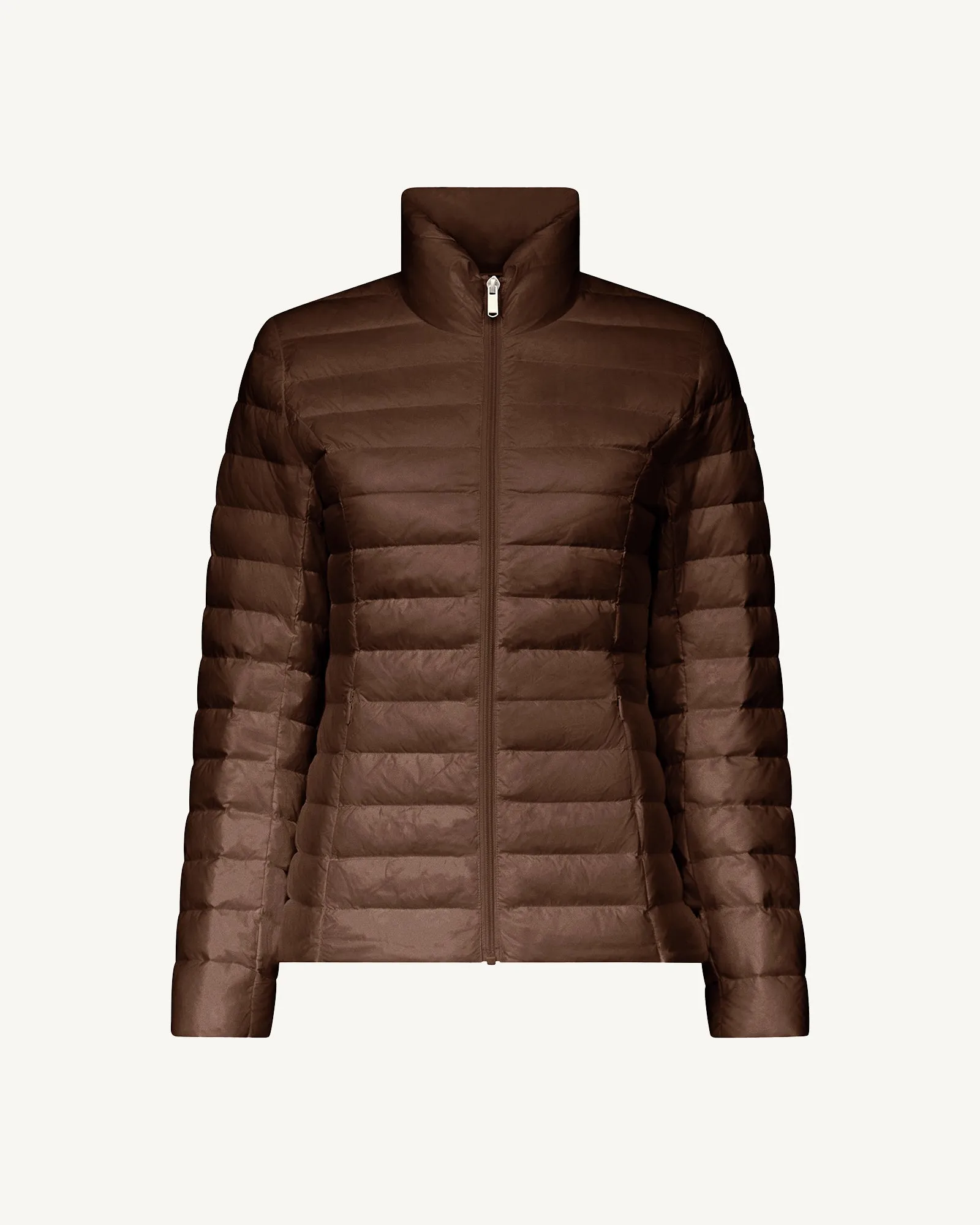 Dark chocolate Cha lightweight puffer jacket