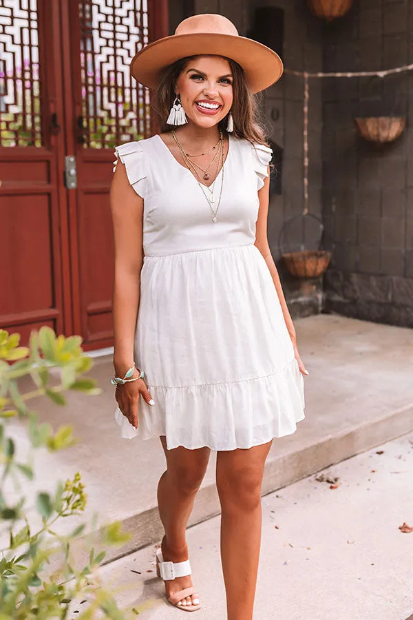 Delightfully Chic Shift Dress In Ivory