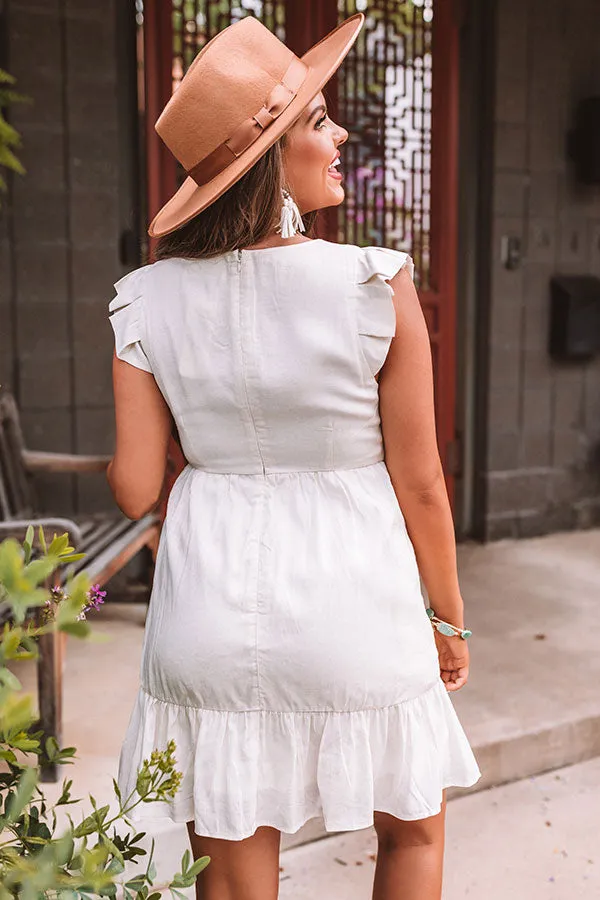 Delightfully Chic Shift Dress In Ivory