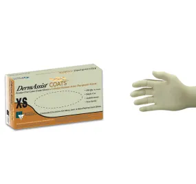 DermAssist® COATS® Latex Exam Gloves, Powder Free, 4.5 mil