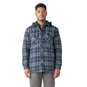 Dickies Water Repellent Flannel Hooded Shirt Jacket - Mens