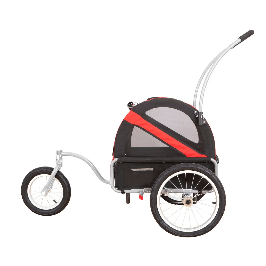 DoggyRide Mini Dog Jogger-Pram | Red | Dutch Dog Design®