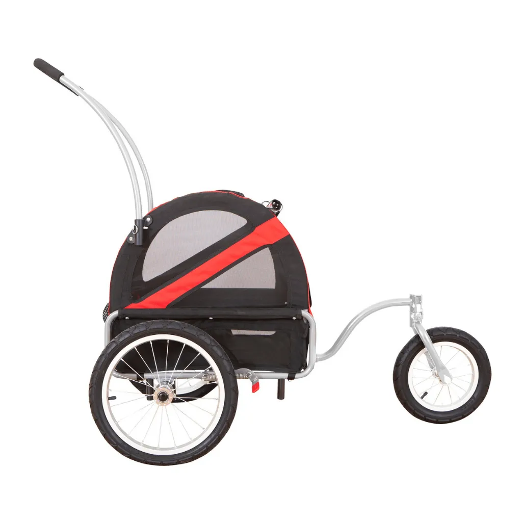 DoggyRide Mini Dog Jogger-Pram | Red | Dutch Dog Design®