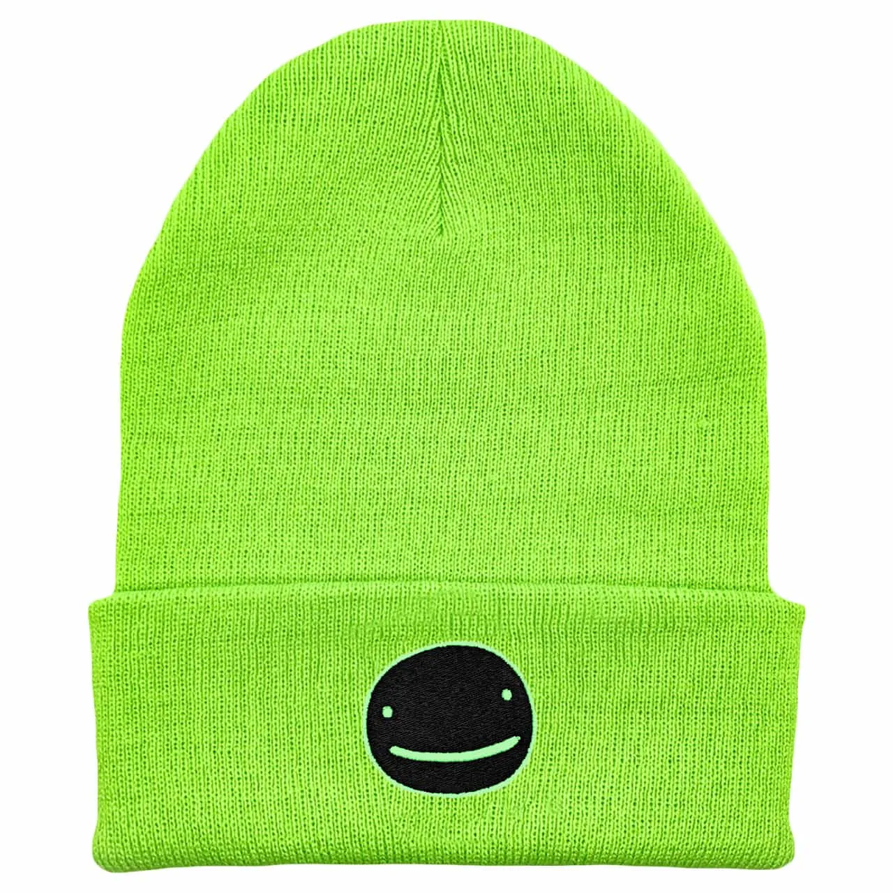 Dream Smiley Face Cuffed Beanie