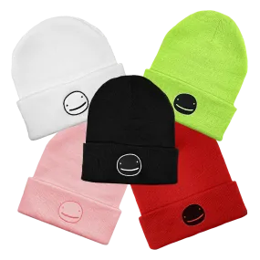 Dream Smiley Face Cuffed Beanie