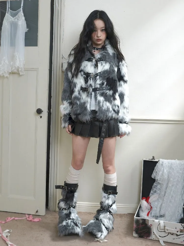 Eco Fur Plush Warm Leg Warmers Sock【s0000010720】