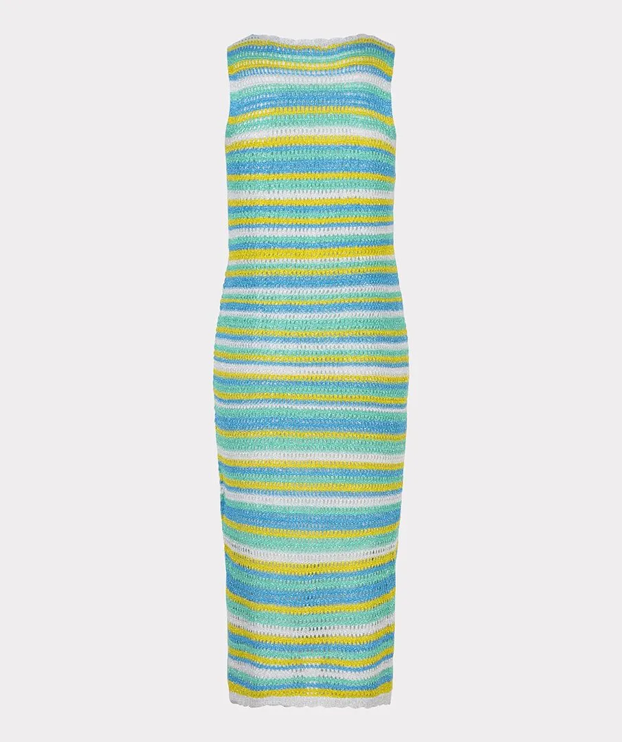 Esqualo Striped Open Knit Dress