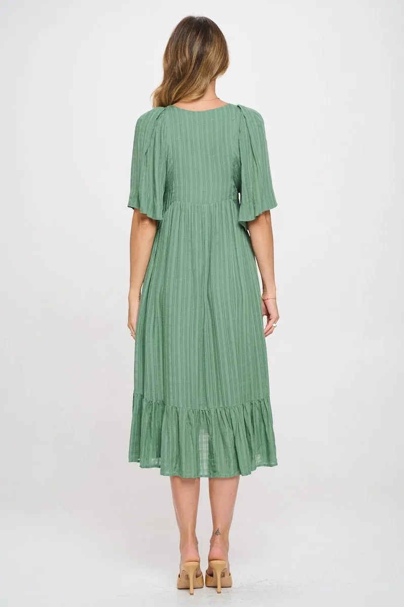 Everly Flowy Tiered Dress with Tassels