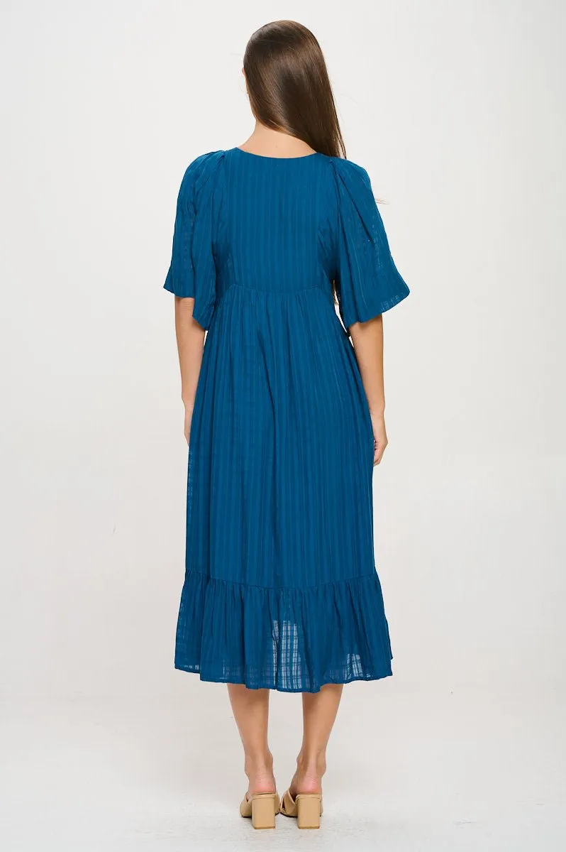 Everly Flowy Tiered Dress with Tassels