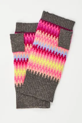 Fairisle Cashmere Wrist Warmers