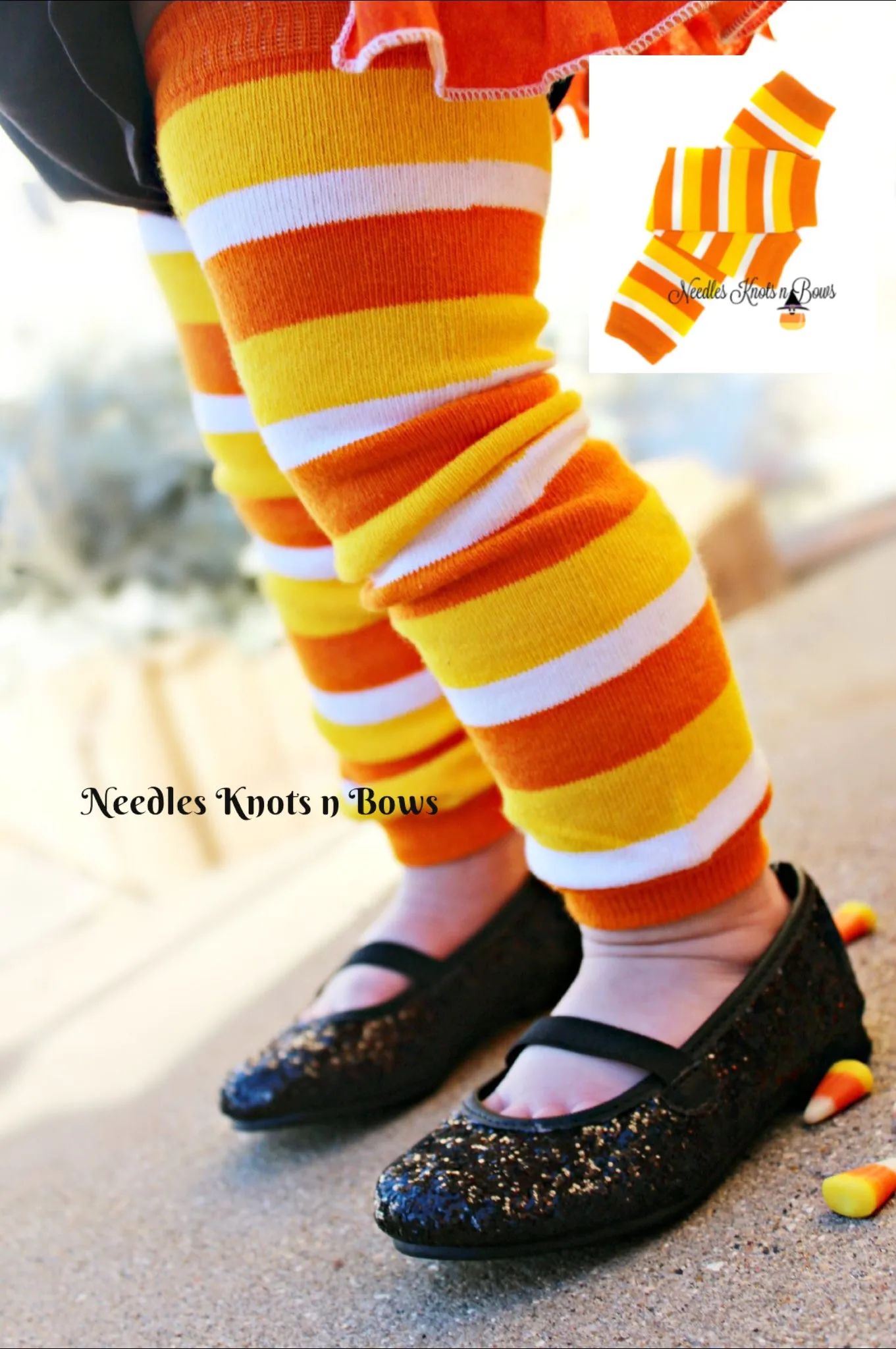 Fall, Harvest, Halloween Baby Toddler Leg Warmers