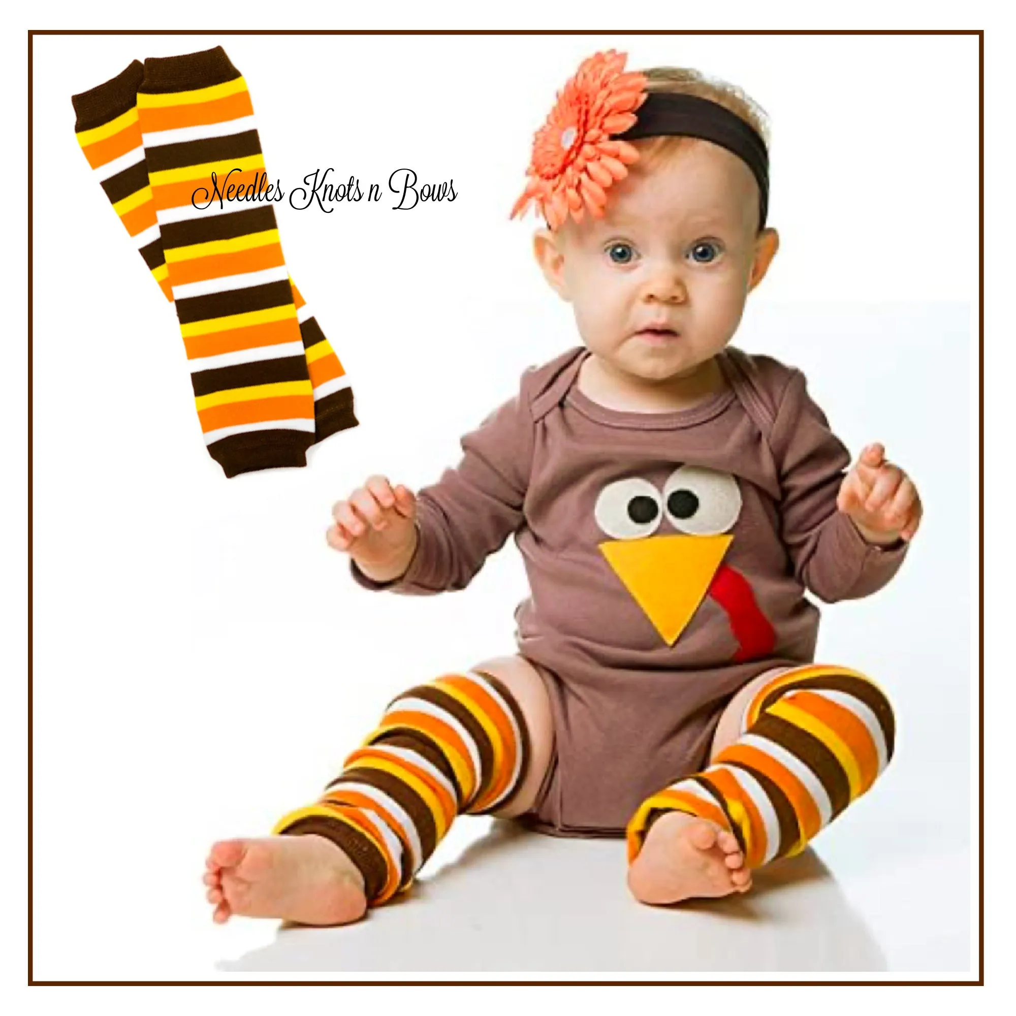 Fall, Harvest, Halloween Baby Toddler Leg Warmers