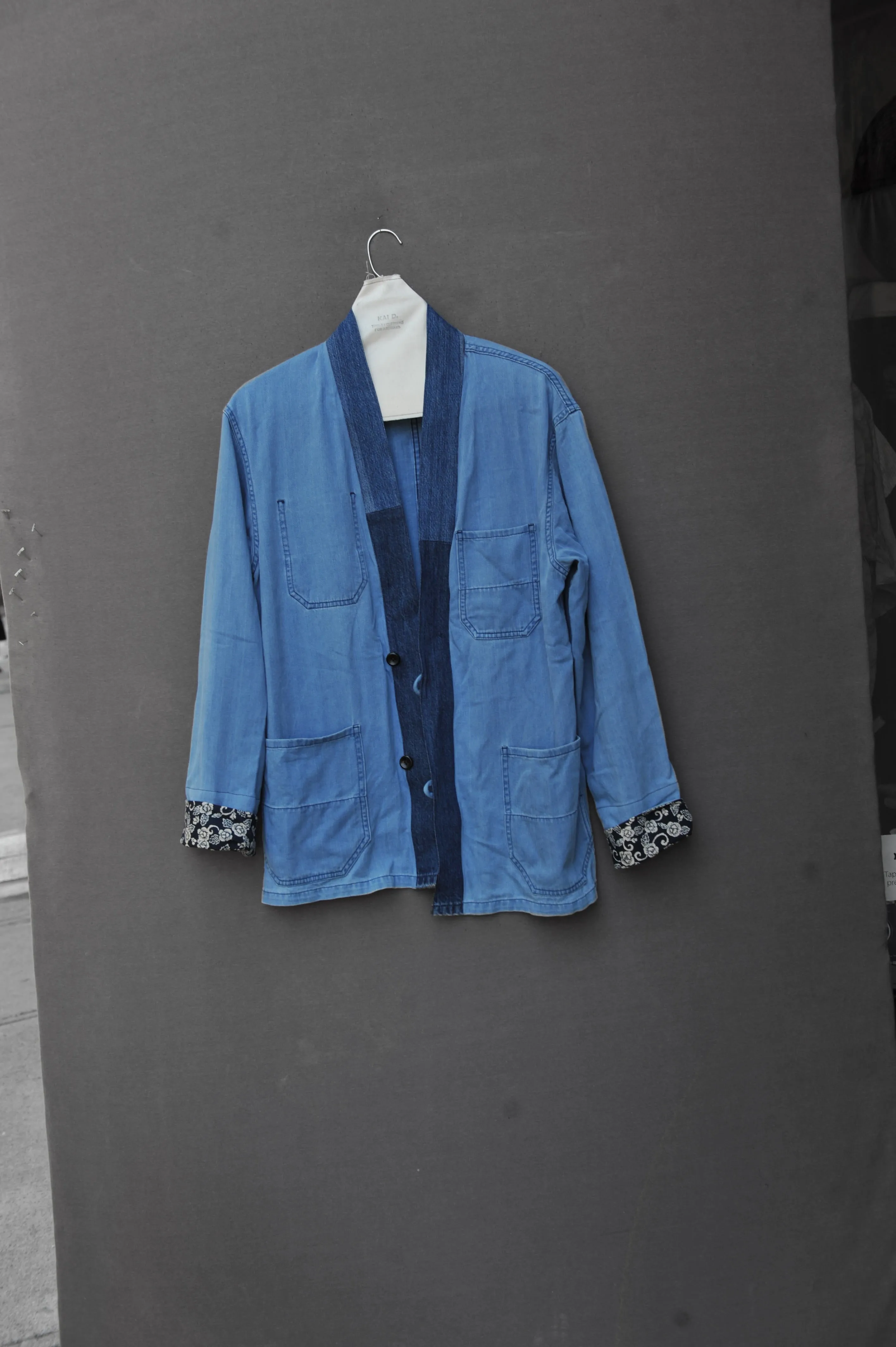 Farmhand Kimono Jacket - Faded Indigo - M, L