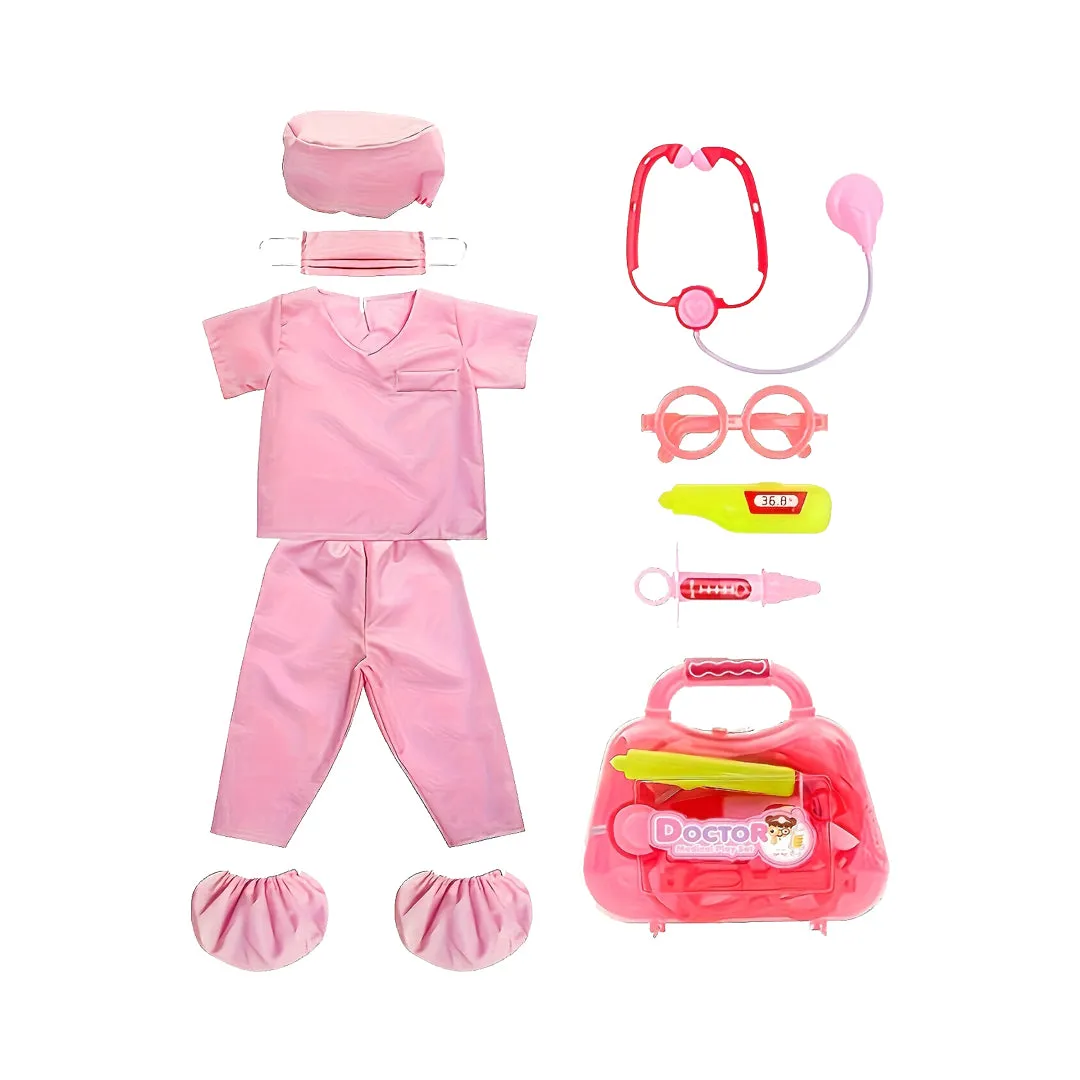 Fashionable Outfit Dress Up Set with Kids Medical Toys