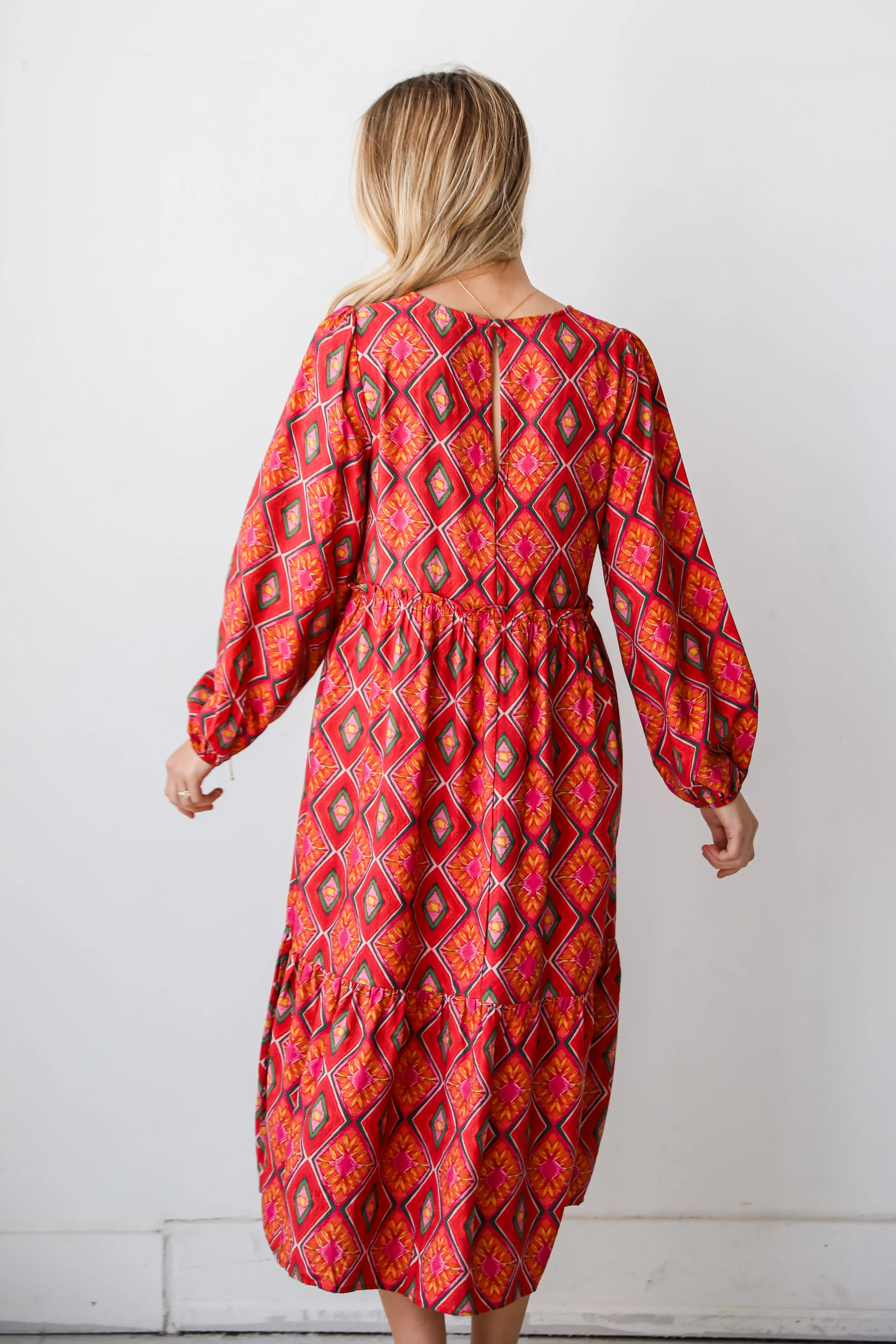 FINAL SALE - Sunny Demeanor Orange Midi Dress