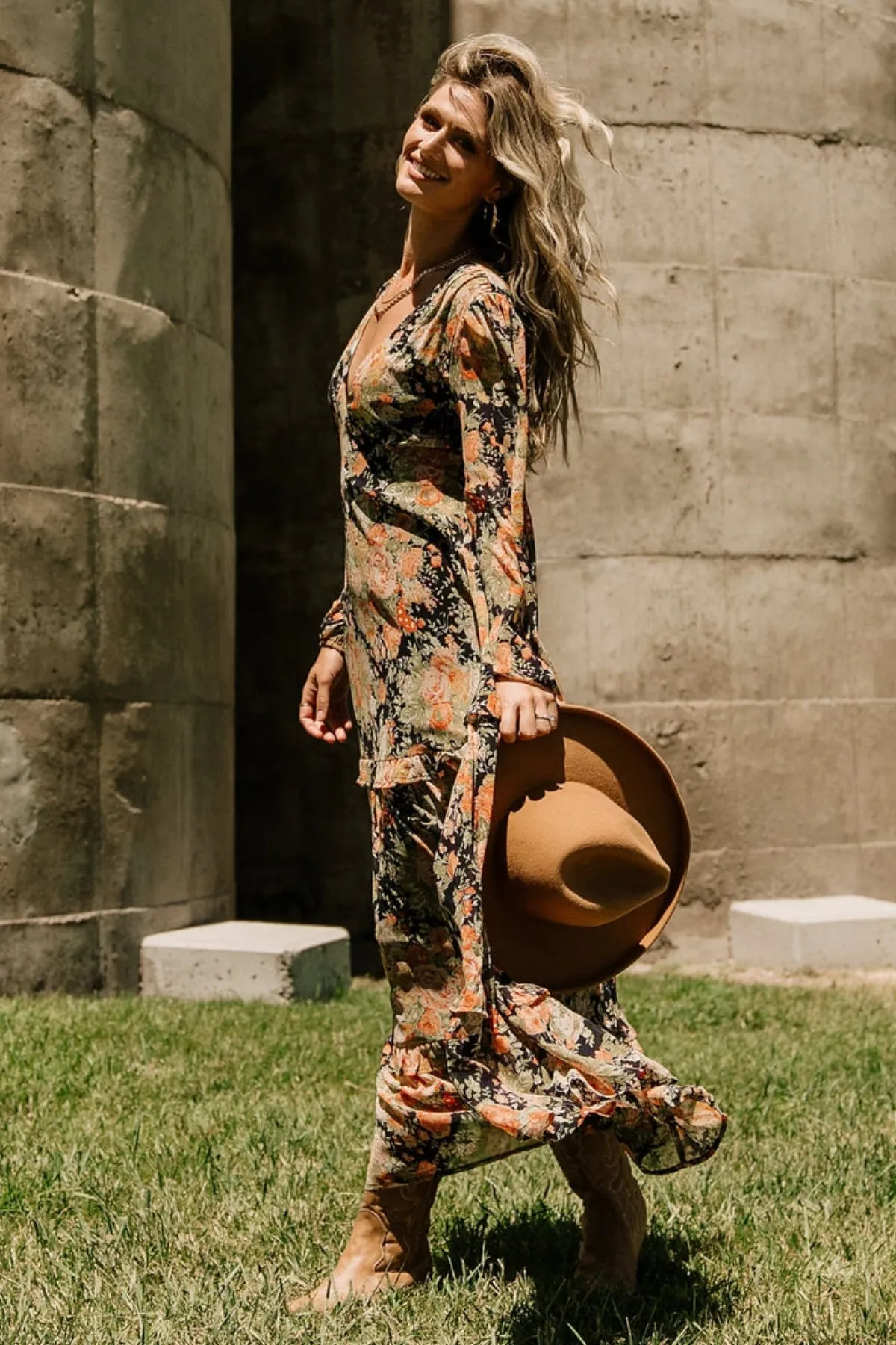 Floral Printed Maxi Dress