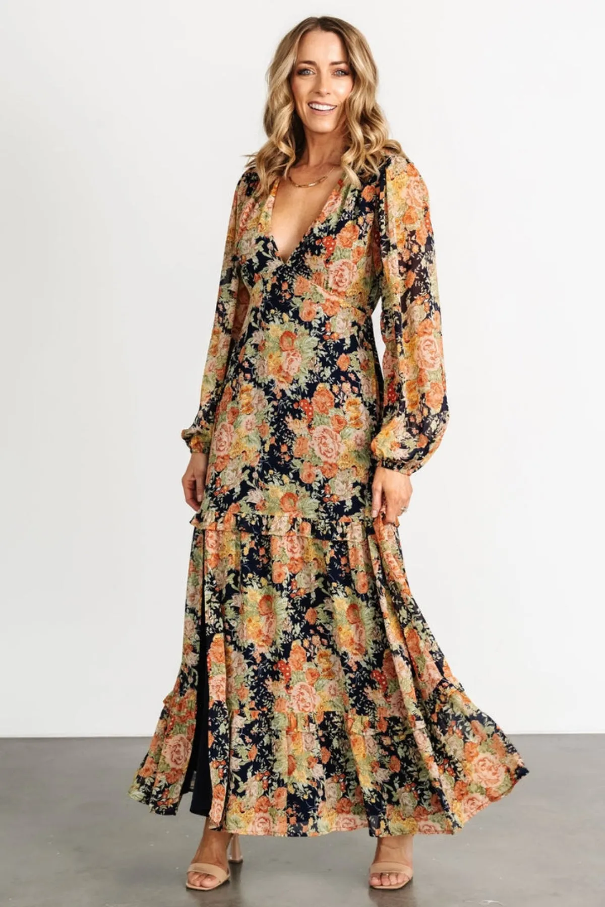 Floral Printed Maxi Dress