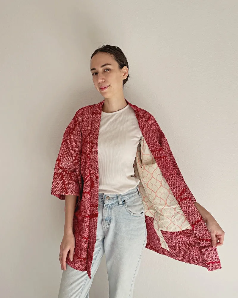 Flower with stream Haori Kimono Jacket