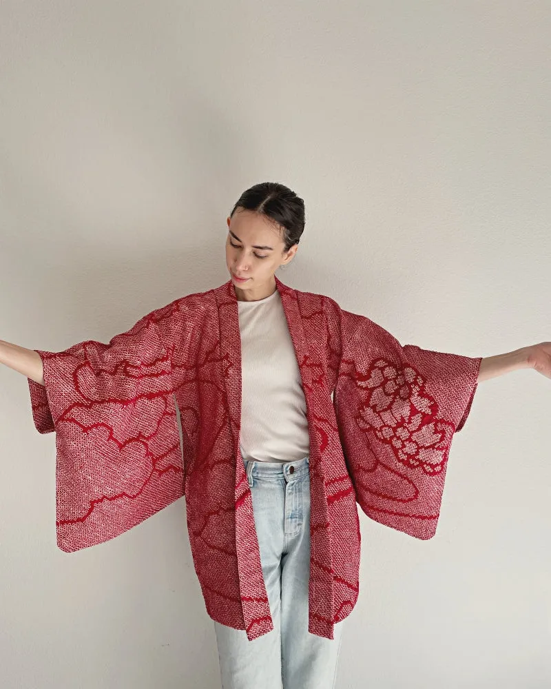 Flower with stream Haori Kimono Jacket