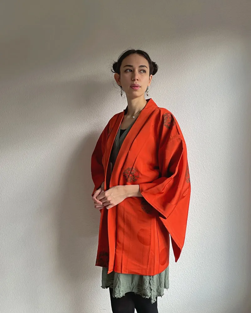 Flowers In Circle Haori Kimono Jacket