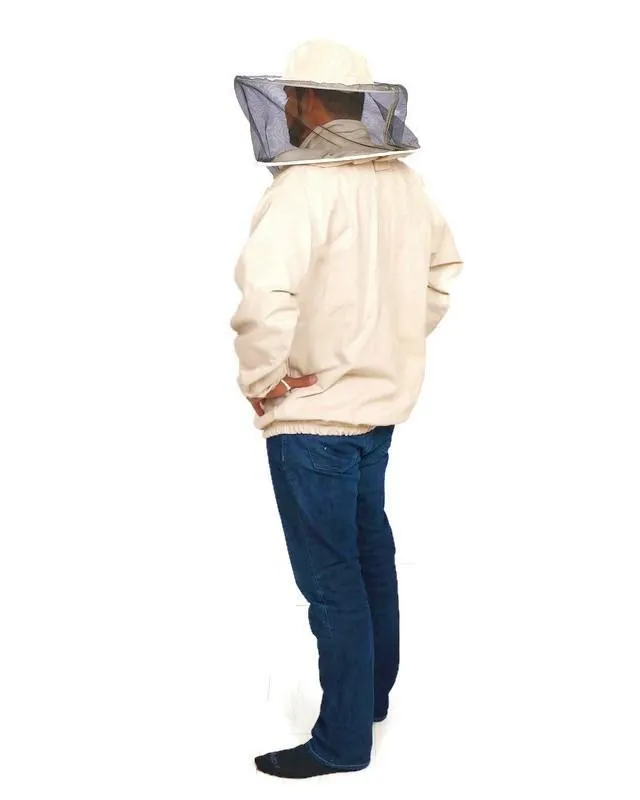 Forest Beekeeping Supply- Beekeeper Jacket with Round Veil Hood, Professional Premium Beekeeper Jackets