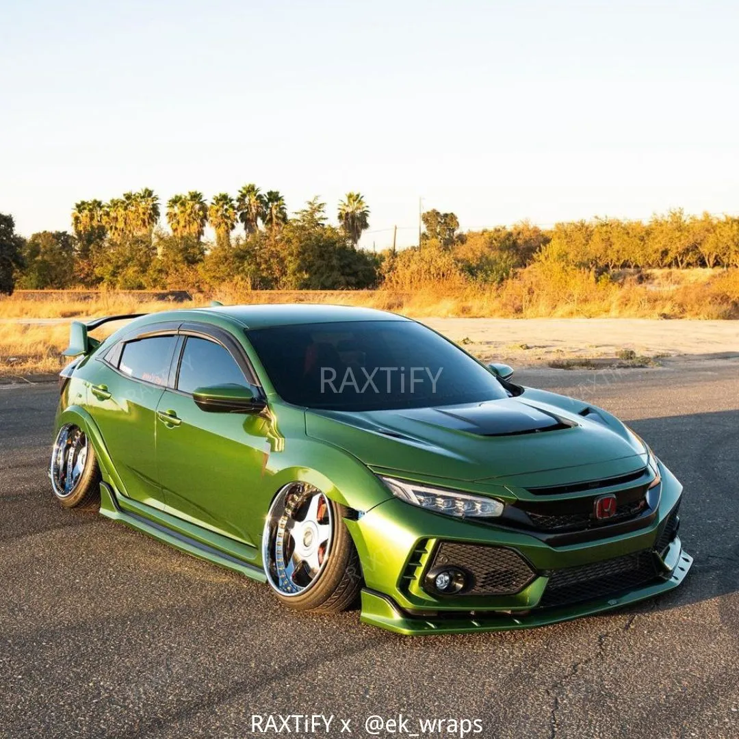 Gloss Metallic Mamba Green Car Wrap