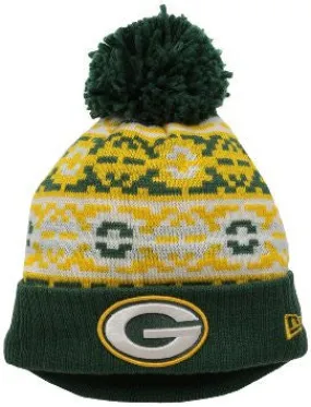 Green Bay Packers New Era Retro Chill Knit Hat