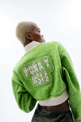 Green Crop Jacket