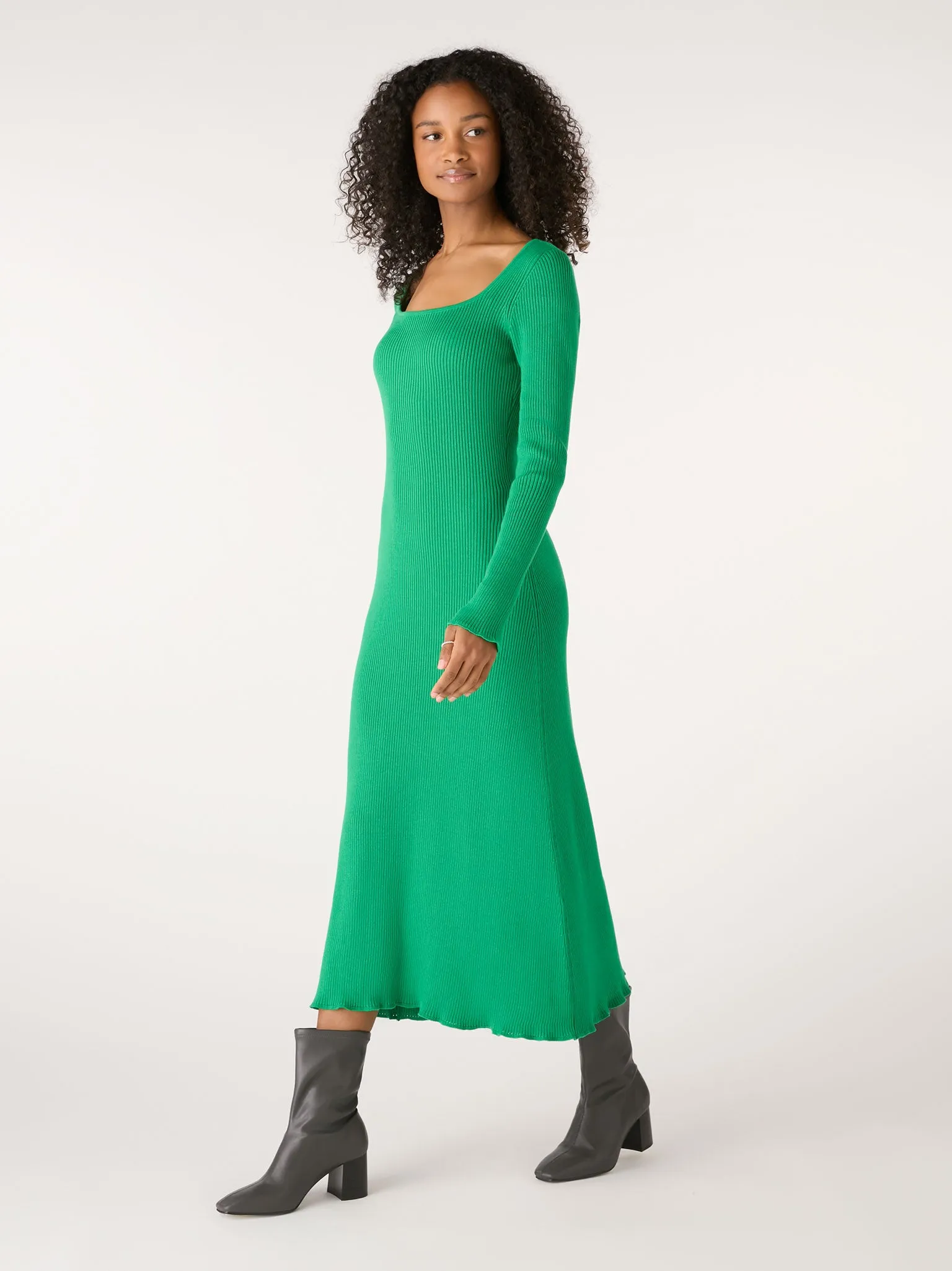 Hampton Knit Dress in Green