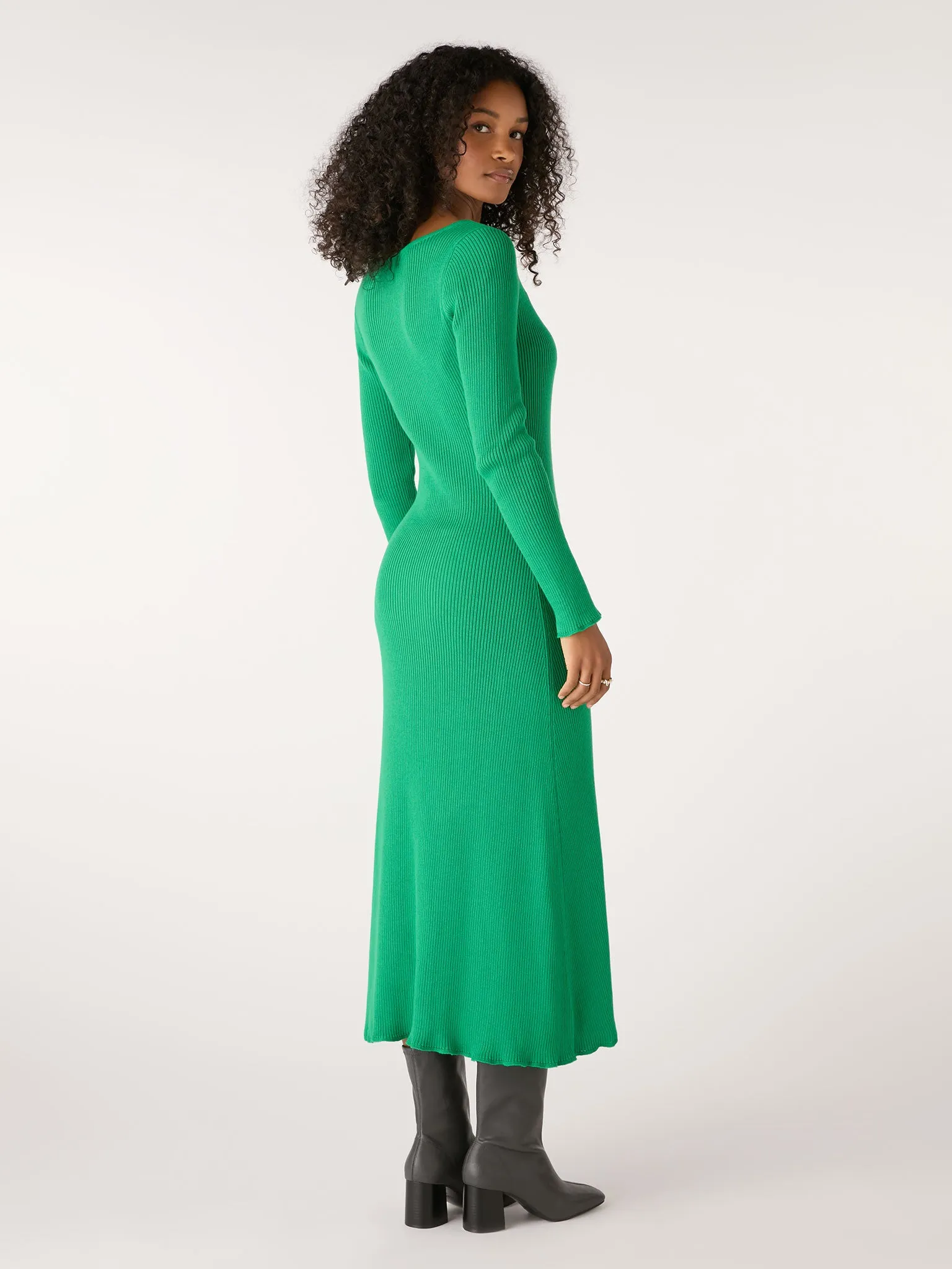 Hampton Knit Dress in Green