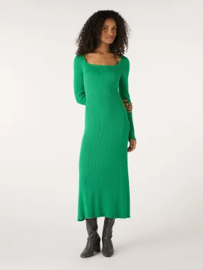 Hampton Knit Dress in Green