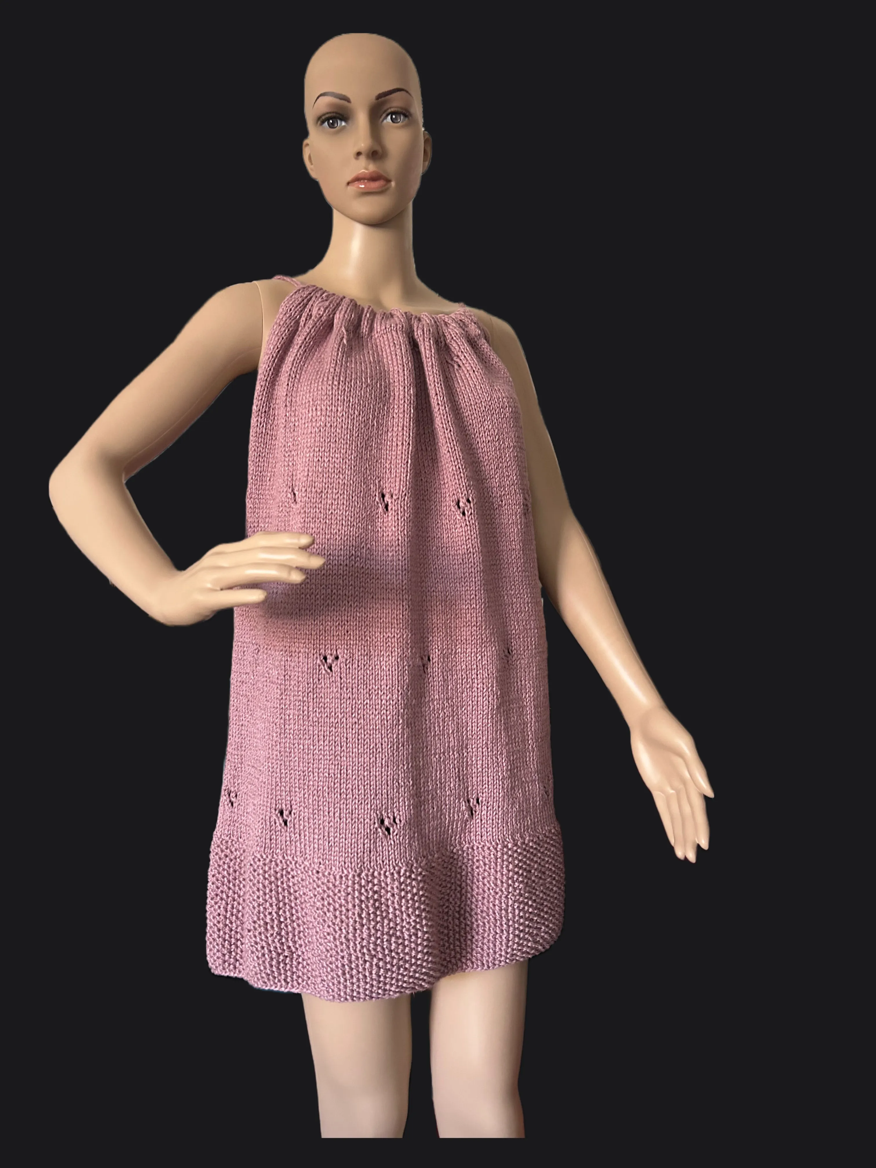 Hand Knit Silk Dress