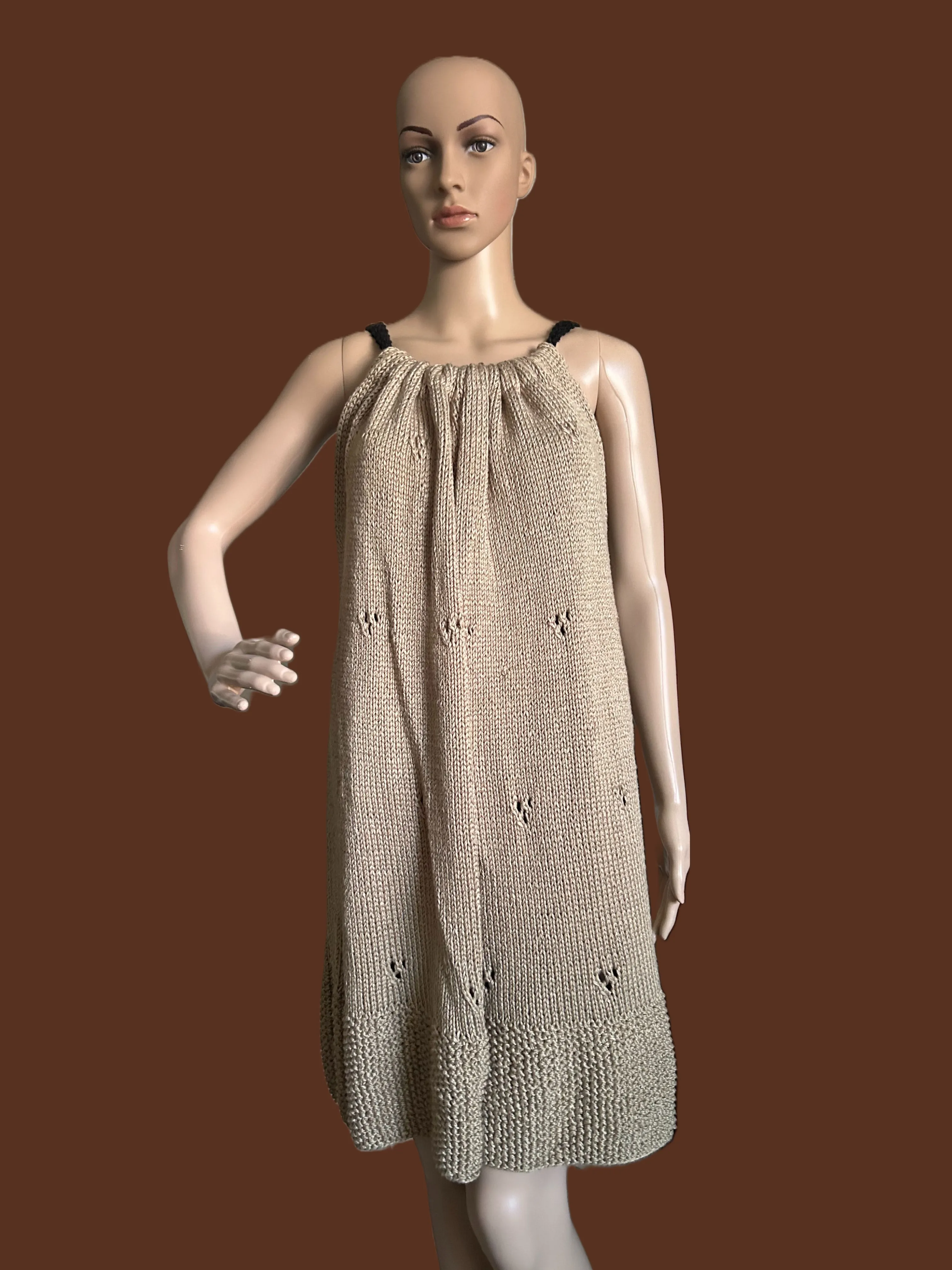 Hand Knit Silk Dress