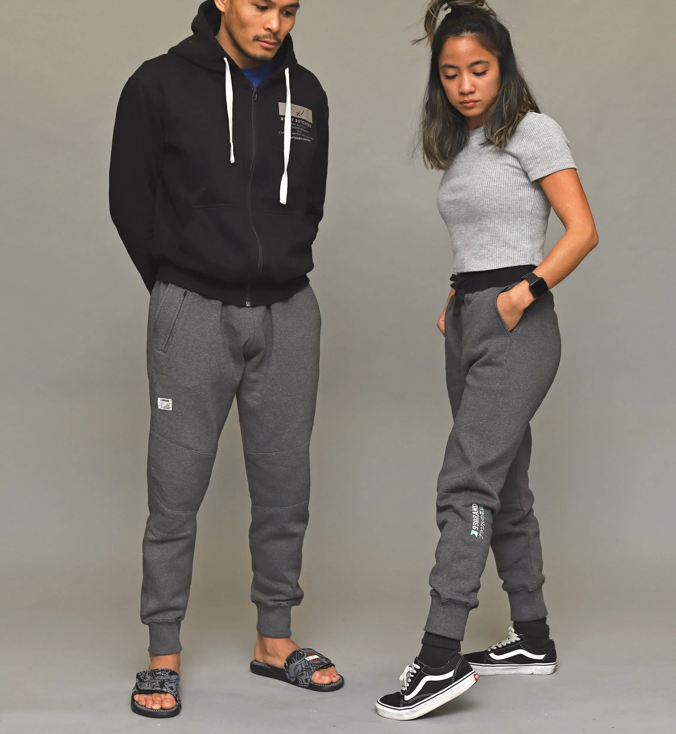 Heather Fleeced Joggers