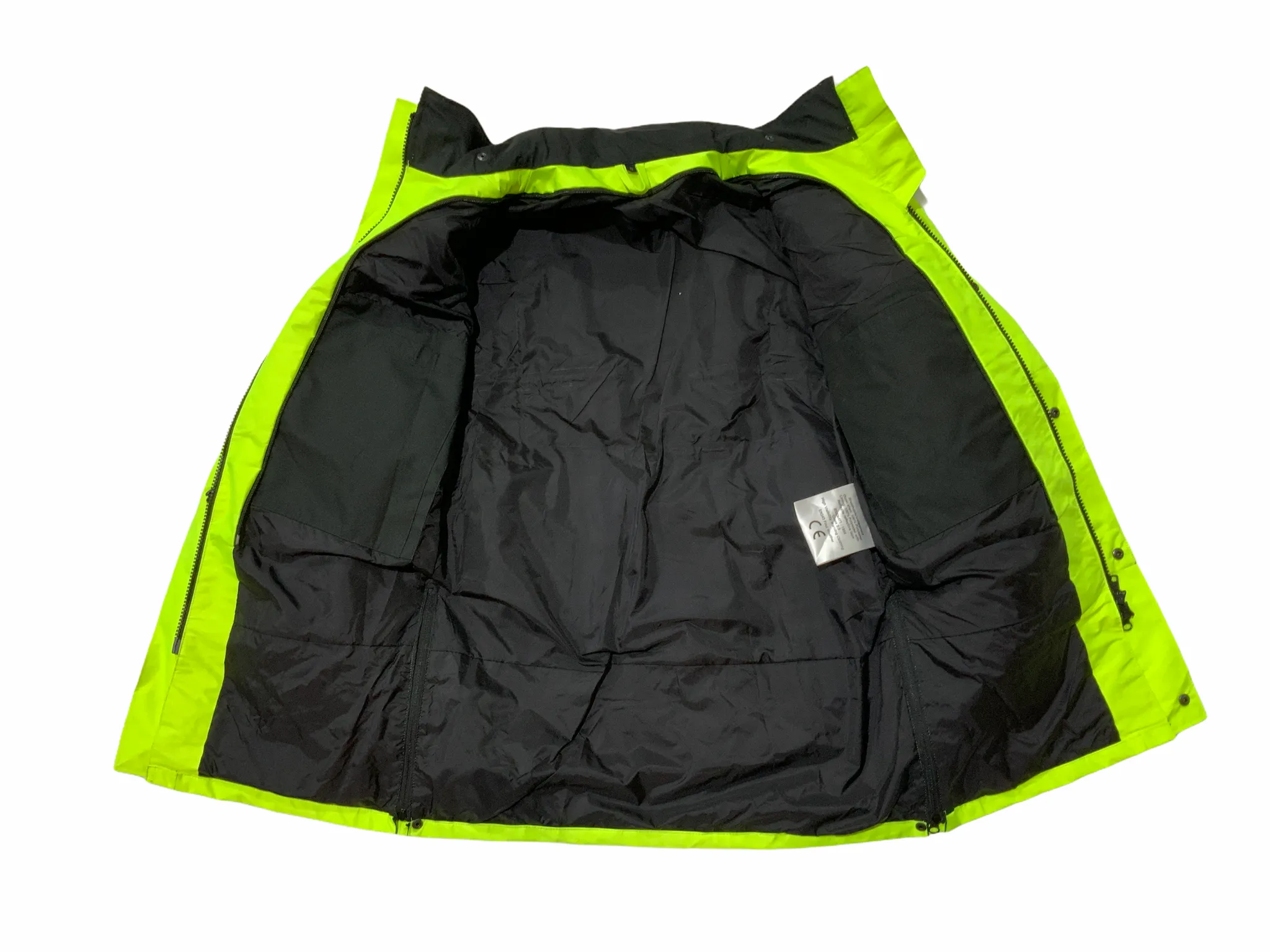 Hi Vis Security Badged Jacket Waterproof Rain Coat HVPC14A