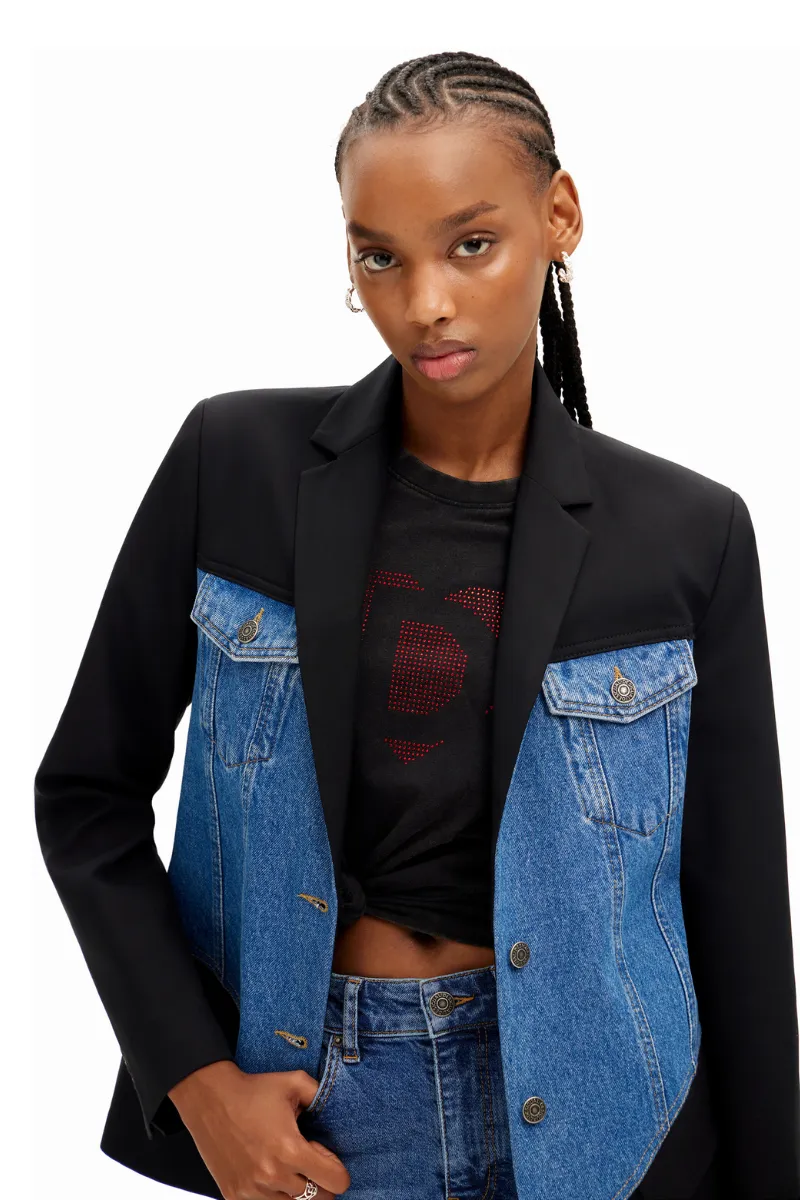 Hybrid Trucker Blazer By Desigual