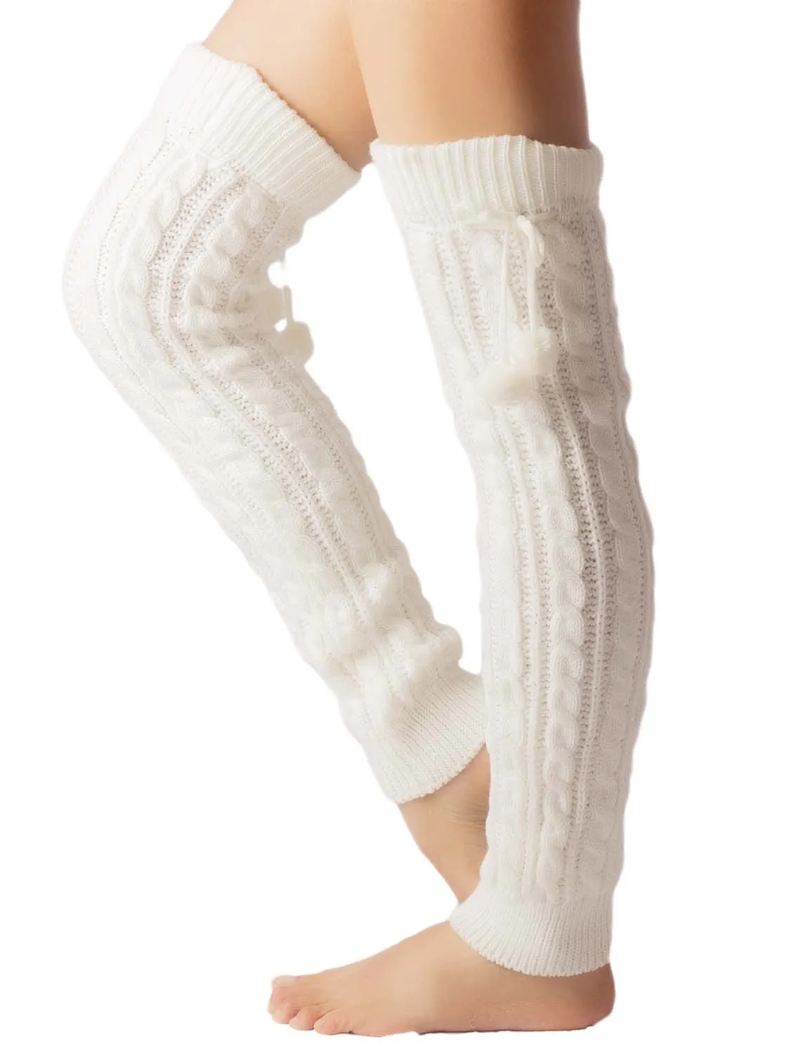 iB-iP Women's Leg Warmer Ballet Dancers Aerobics Cute Knee High Thermal Costume