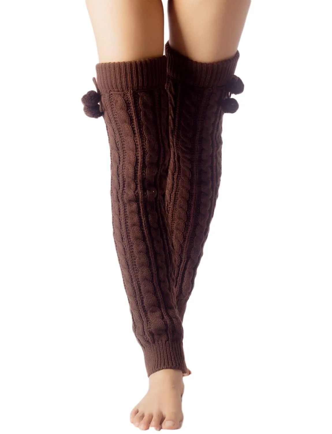 iB-iP Women's Leg Warmer Ballet Dancers Aerobics Cute Knee High Thermal Costume